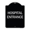 Signmission Hospital Entrance Heavy-Gauge Aluminum Architectural Sign, 24" H, BS-1824-24455 A-DES-BS-1824-24455 - alternate 1